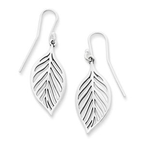 James Avery Open Leaf Ear Hooks